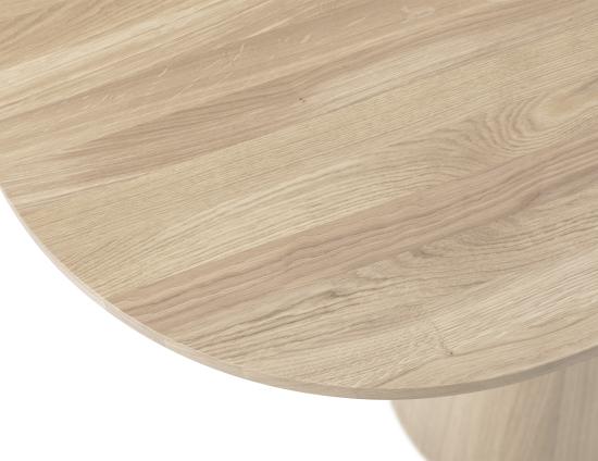 P.O.V. Table 465 Rectangle (Heavily Rounded Corners) - European Oak - By TON