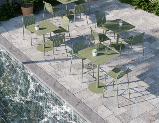Roku Bar Stool - Outdoor - Eucalyptus Green