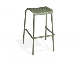 Roku Backless Bar Stool - Outdoor - Eucalyptus Green
