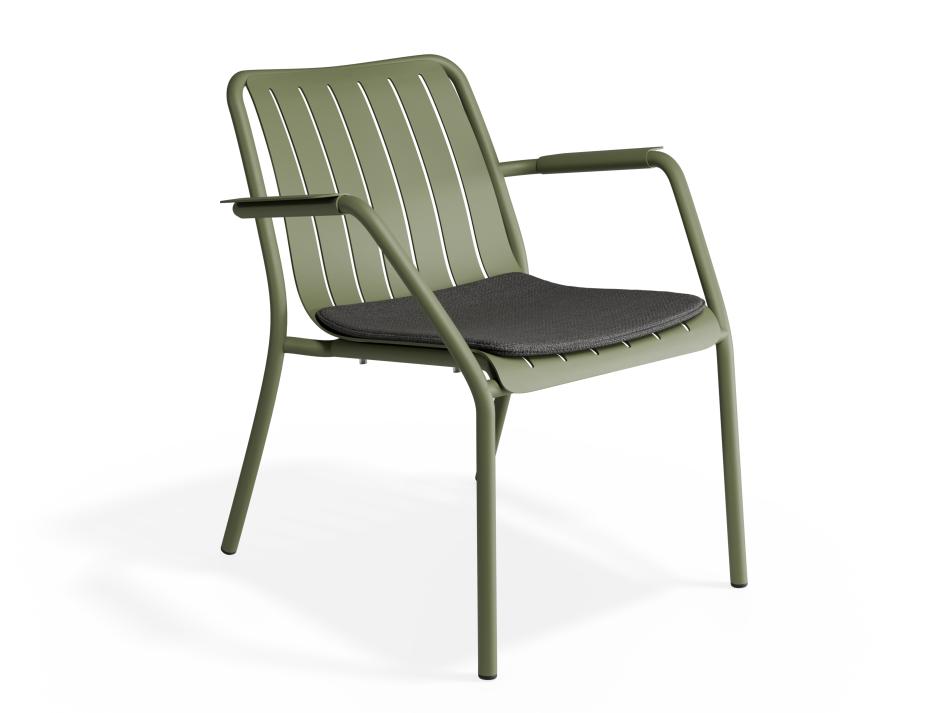 P 1 Roku Loungechair Charcoal Green