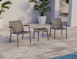 Roku Lounge SideTable Charcoal