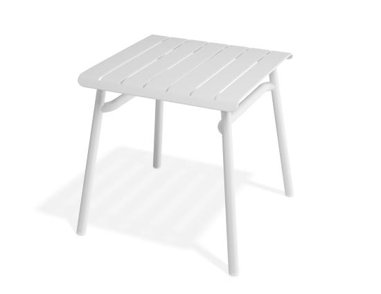Roku Low Stool Footrest - Outdoor - White