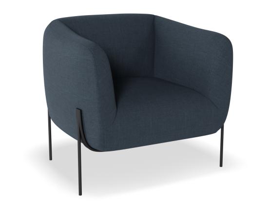 Belle Lounge Chair - Midnight Blue
