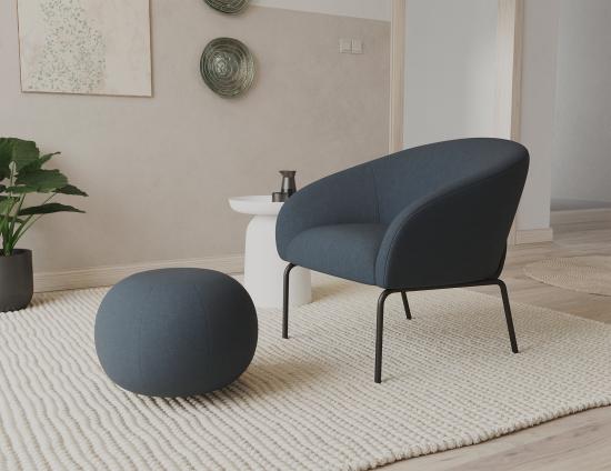 Solace Lounge Chair - Midnight Blue