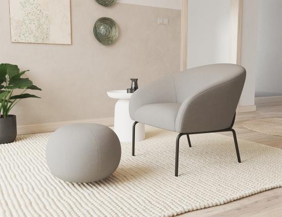 Solace Lounge Chair - Cloud Grey