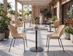 Sombre Chairs With Roku Table