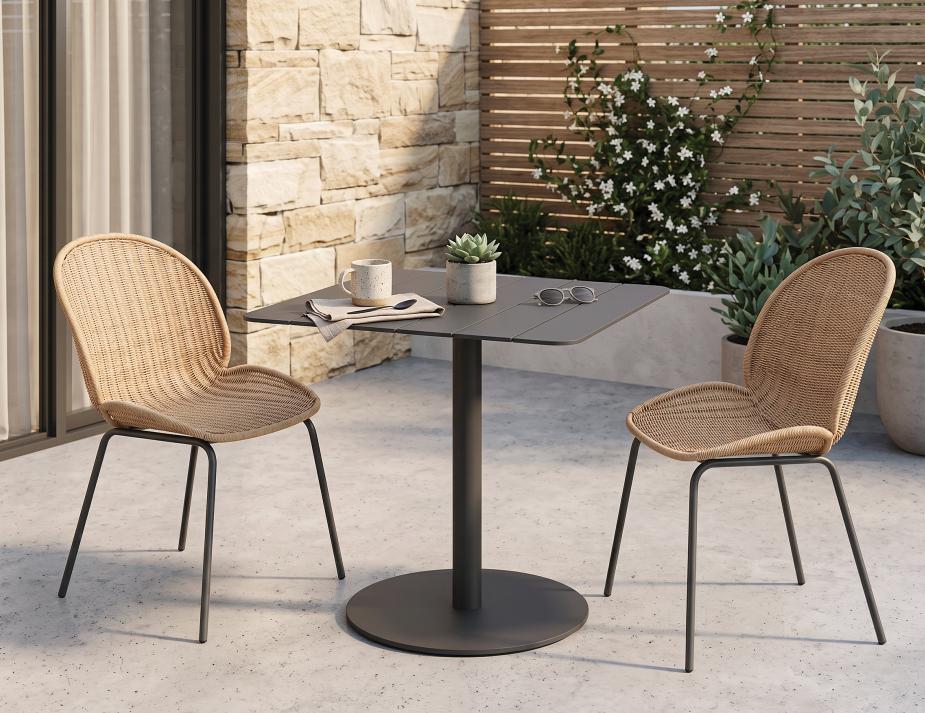 2 Seater Square Outdoor Dining Table
