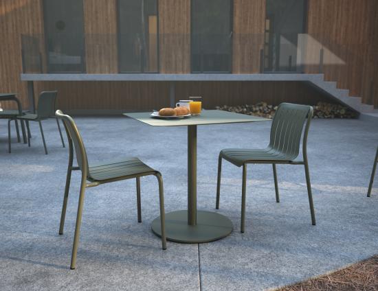 Roku Cafe Table - Outdoor - Eucalyptus Green