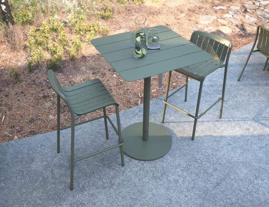 Roku High Bar Table - Outdoor - Eucalyptus Green