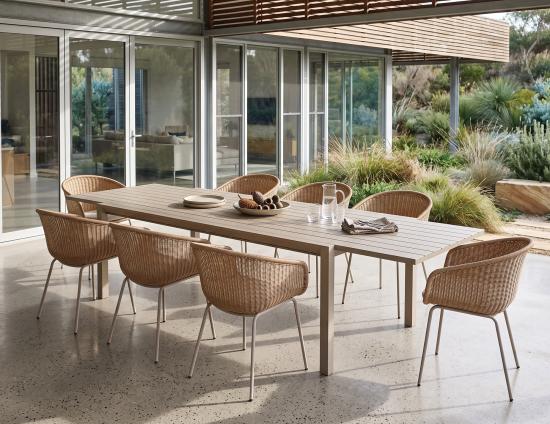 Reflect Table - Outdoor - Extendable - Latte