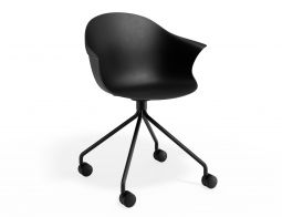 P 1 Pebble Armchair Blackseat Pyramidcastors