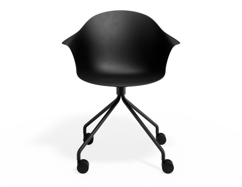 P 4 Pebble Armchair Blackseat Pyramidcastors