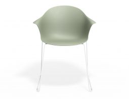 P 4 Pebble Armchair Greenseat Sledwhite