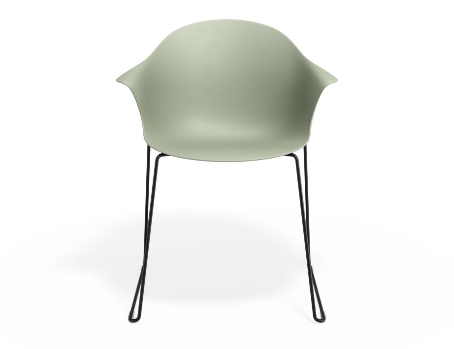 P 4 Pebble Armchair Greenseat Sledblack