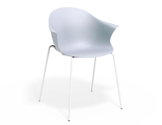 Pebble Armchair Pale Blue with Shell Seat