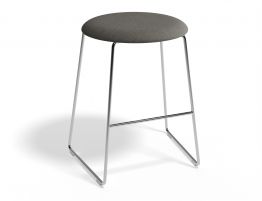 46cm Round / Grey Fabric Seat