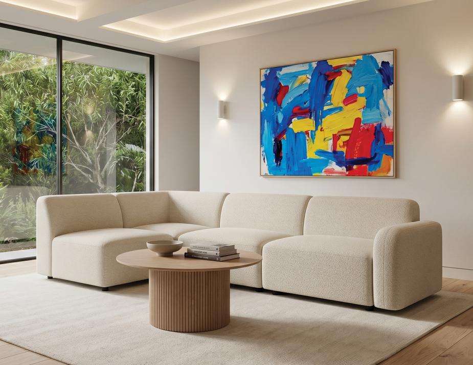 Round Coffee Table And Lounge