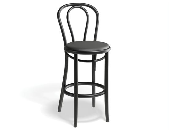 18 Kitchen Stool - Upholstered Seat - by TON