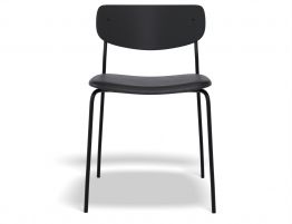 Black Vegan Leather Seat