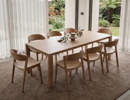 Grayson Chair Natural Pier Table Lifestyle