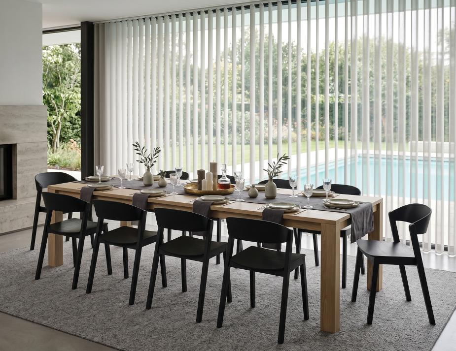 Grayson Modern Dining Chair Black Lifestyle