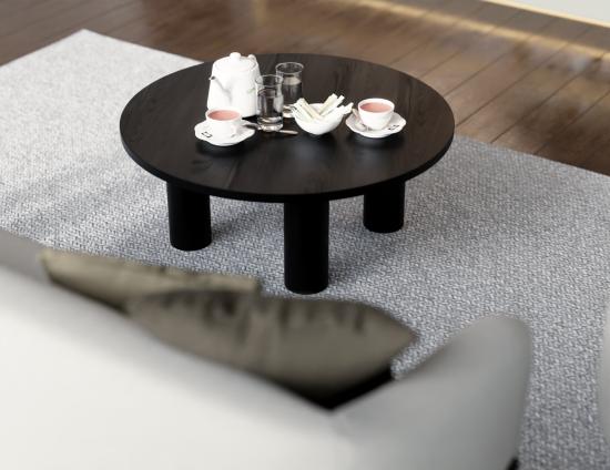 Orbix Round Coffee Table - Black