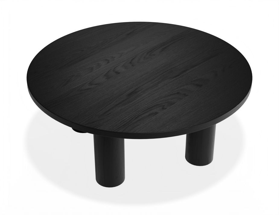 Black Orbix Roundcoffeetable Black