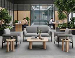 Charlie 2 Seater Light Grey Lifestyle