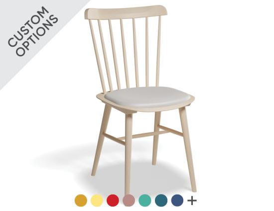 Ironica Dining Chair - Upholstered Seat - by TON