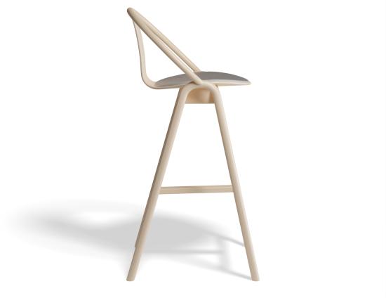 Again Stool Upholstered Seat - by TON