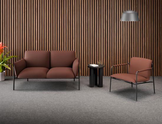Charlie 2 Seat Sofa - Terracotta Rust