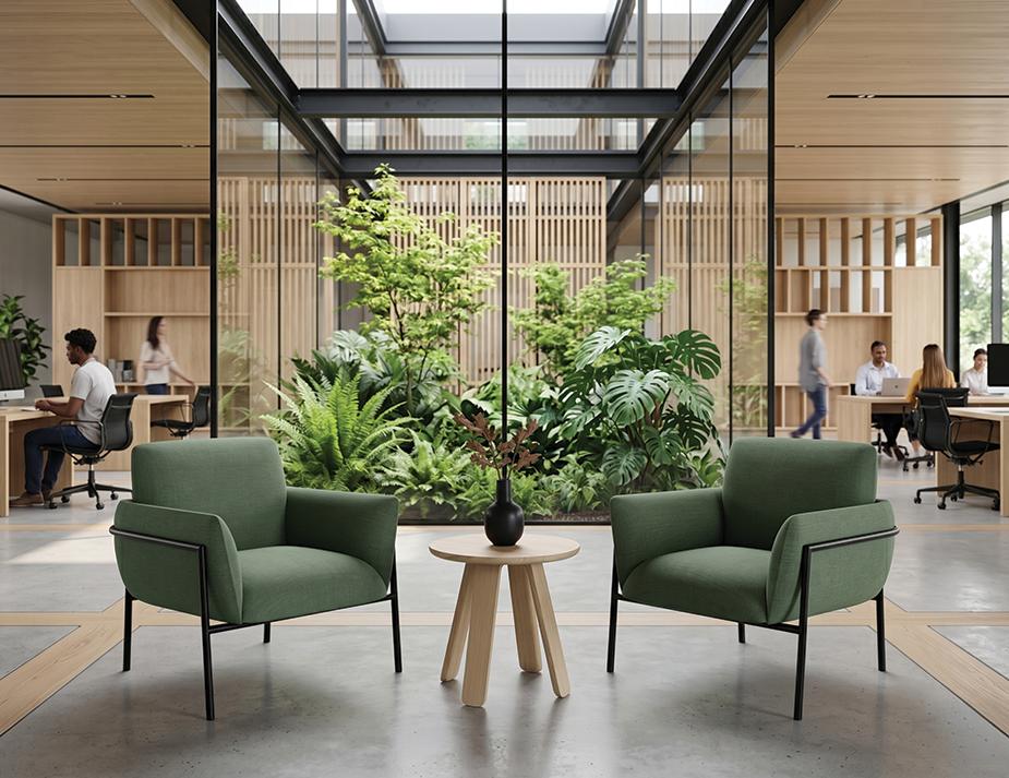 Charlie Lounge Chair Green Lifestyle