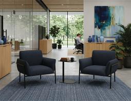 Charlie Lounge Chair Blue Lifestyle