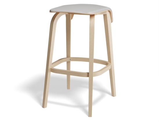 Leaf Stool - Upholstered Seat - by TON