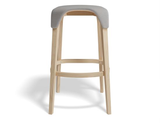 Leaf Stool - Upholstered Seat - by TON