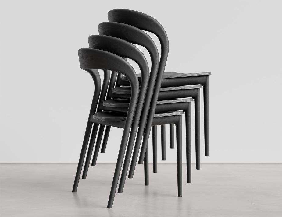 Mia Chair Stack Black Product 01