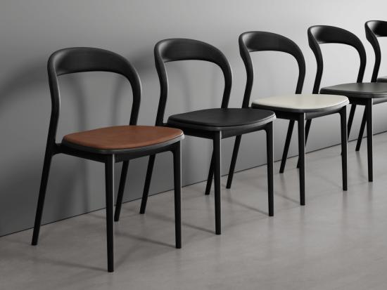 Mia Chair - Black - Upholstered