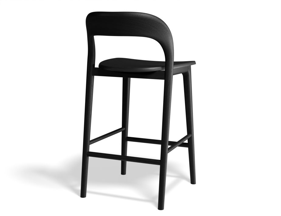 B111227027 P2 Mia Kitchenstool Black Black Back