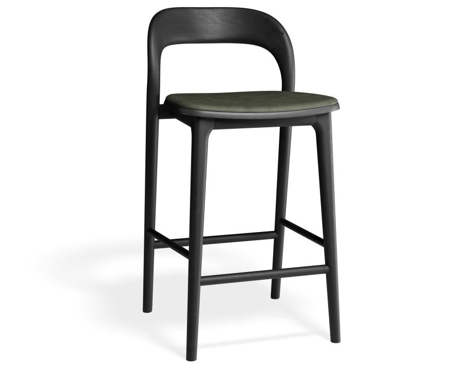 P 1 Miav2 Kitchenstool Black Green