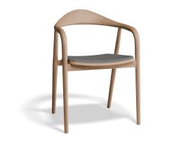 with Light Grey Fabric Seat Pad