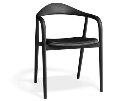 with Vintage Black Vegan Leather Cushion