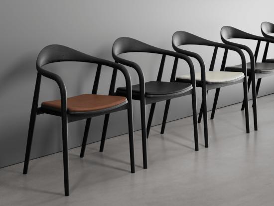 Arki Armchair - Black Ash with Pad