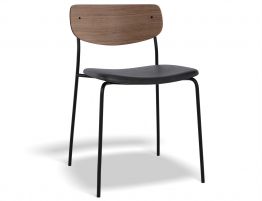 Black Vegan Leather Seat