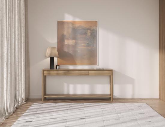 Nordica Console Table - Solid Oak - 172cm