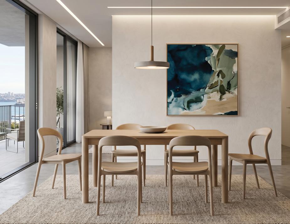 Nordica 160cm Oak Table Mia Chairs