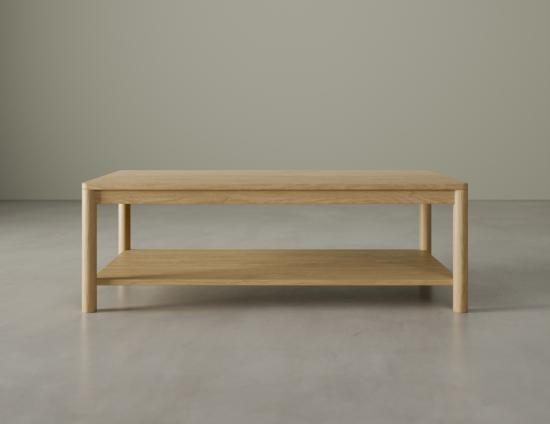 Nordica Coffee Table - Rectangle- Solid Oak - 120cm