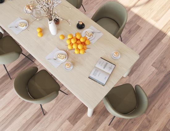 Henley Dining Chair - Black Legs - Forest Green Fabric 