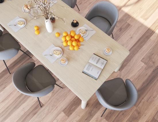 Henley Dining Chair - Black Legs - Soho Grey Fabric 