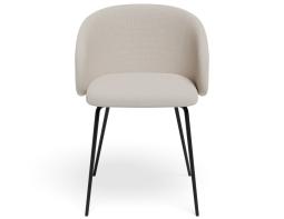 P 4 Henley Chair Metalleg Beigefawn Black