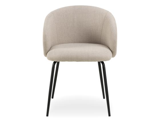 Henley Dining Chair - Black Legs - Fawn Beige Fabric